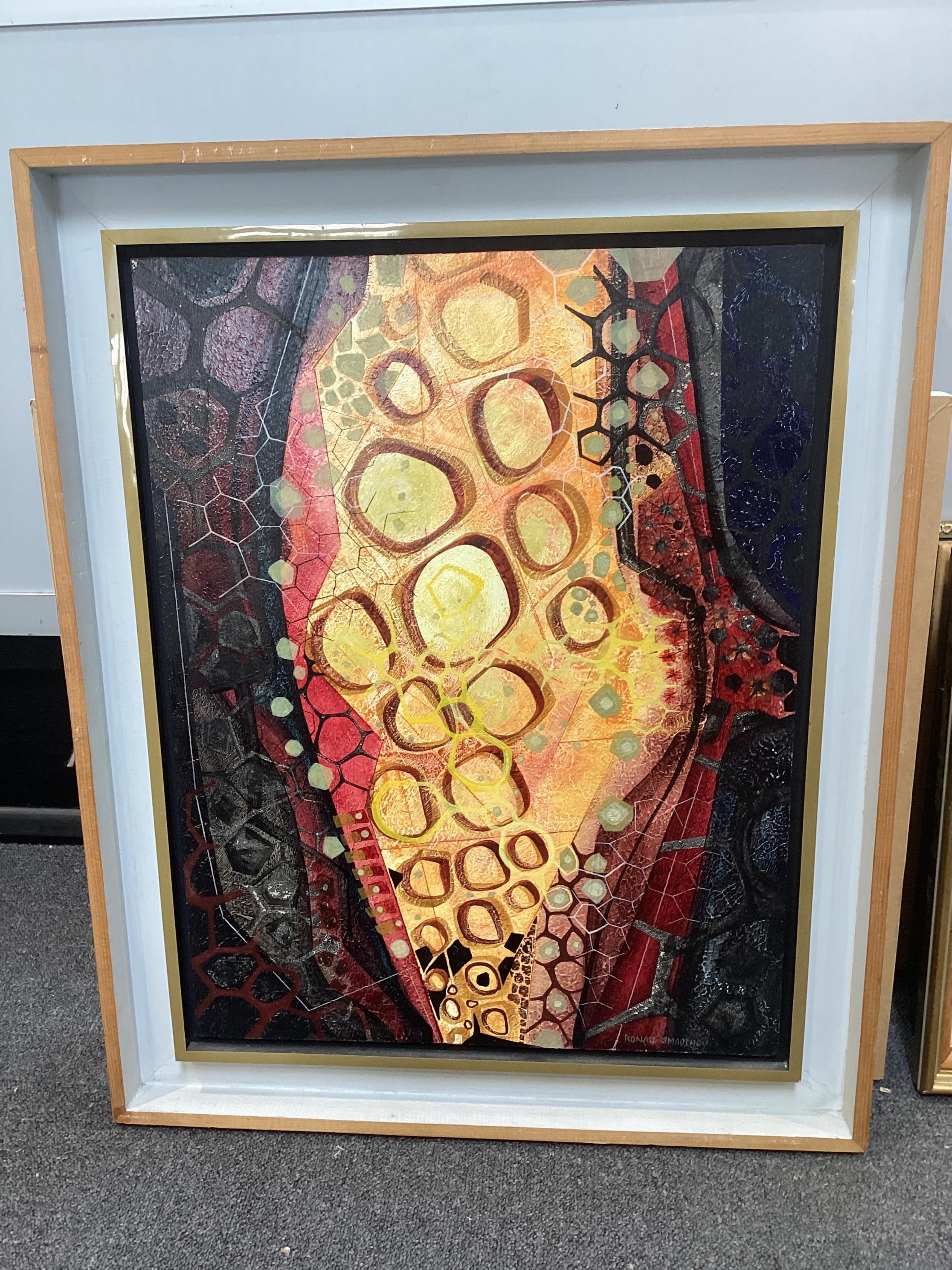 Ronald Smoothey (1914-1996), Contemporary oil on board, 'Wire Netting', signed, details verso, 60 x 46cm. Condition - good